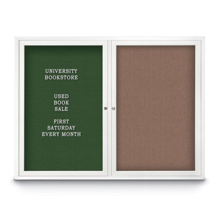 United Visual Products Corkboard, 96"x48", Keylime/Gold UV435H-GOLD-KEYLIME